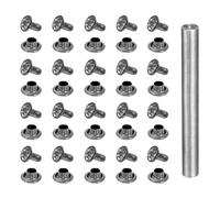 QUARKZMAN 80 pièces Rivets à clous rapides en strass 6mm Blanc