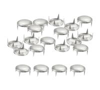 QUARKZMAN 80Pcs Argenté Rivets à Dôme Rond, 16mm en Laiton Clous à Pointes, Points Punk Rock, Têtes de Clous, Perles à Griffes pour Bricolage, Vêtements, Ceinture, Sac, Chaussures