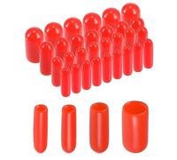 QUARKZMAN 80Pcs Embout Caoutchouc 2mm 3mm 4mm 6mm Cache Vis Rouge Kit d'Assortiment de Protège-Filetages en Vinyle