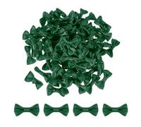 QUARKZMAN 80pcs Nœud Papillon Mini Vert Foncé pour Bricolage 1.2" x 0.6" Petit Nœud pour Bricolage Nœuds Satin en Vrac pour DIY Couture Scrapbooking Mariage Cadeau Décoration Maison
