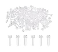 QUARKZMAN 80Pcs Vis En Acrylique Claire, M4x20mm Vis À Tête Ronde Phillips En Plastique PC Filetage Métrique Grossier Boulons Pour Accessoires De Machine, Transparent