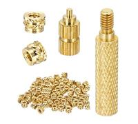 QUARKZMAN 80Set M2 Inserts Filetées À Chaud Avec Embout De Soudure, 3.5mm OD, 2mm Hauteur, Écrous En Laiton À Canelures Pour Composant D'Impression 3D Pièce En Plastique