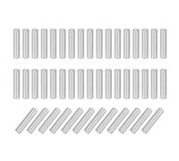 QUARKZMAN 88Pcs Goupille 4mm x 18mm Goupille de Support d'Étagère en Acier Inoxydable 304 pour Étagères, Armoires et Meubles, Nickelé, Couleur Argentée Plated, Silver Tone