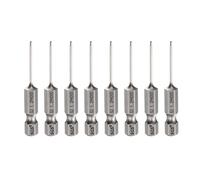 QUARKZMAN 8pcs #000 Embouts Tournevis Phillips PH000 1/4" Tige Hexagonale 2" (50mm) Longueur 1.2mm Tige Magnétique Tête Cruciforme Forets Acier S2 Tourneviss, Gris