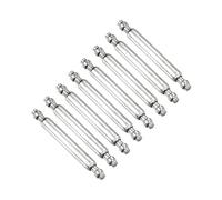 QUARKZMAN 8pcs 1,5 x 11 mm Montre Ressort Barre Épingles, INOX Acier Montre Bracelet Lien Broches Ressort Barres Réparation Outil pour Métal chaînes Cuir Bracelet Montre, Argent