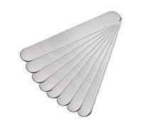 QUARKZMAN 8pcs 304 Inox Acier Bracelet Ebauches 5/16 x 2pouce Argent | Métal Estampage Ebauches pour DIY Bijoux Fabrication
