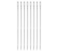 QUARKZMAN 8Pcs Aiguilles D'Ameublement à Gros Chas et Extra Longues de 15 Cm en Acier Inoxydable Faciles à Enfiler pour Cuir et Meubles