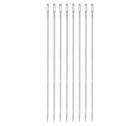 QUARKZMAN 8Pcs Aiguilles D'Ameublement à Gros Chas et Extra Longues de 20 Cm pour la Couture à la Main, Faciles à Enfiler, en Acier Inoxydable pour Le Cuir D'Ameublement