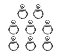 QUARKZMAN 8pcs Anneau Ressort O Ring, Attache Métallique Ressort Porte-Clés, Accessoire Fermoir Rapide Pour Sac À Main Sac Bandoulière Lanière Cuir DIY Artisanat, Gunmetal