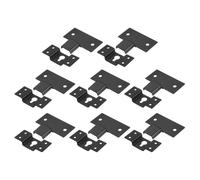 QUARKZMAN 8Pcs Assure À Fente, 2.8 x 1.18In Supports Muraux en Fer pour Enceintes Connecteurs Plaque Kit Crochet pour Enceintes Audio Cadres Photos Surround Sound Box