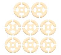 QUARKZMAN 8Pcs Attaches De Couverture De Fauteuil Non Glissantes, 74 x 74mm Attaches Ajustables pour Housses De Canapé Voiture Siège Coussin, Rond, Beige