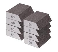 QUARKZMAN 8pcs Blocs Éponges À Poncer 120-180 Grain Éponge À Poncer Avec Bord Angulaire 4"x2.8"x1", Lavable Et Réutilisable Bloc Mousse À Poncer Pour Polir Cuisine Métal Bois