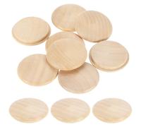 QUARKZMAN 8Pcs Bouchons en Bois pour Vis, 35mm/1.38" Bouchons en Bois Dur pour Trou De Vis Coque Cèpe Boutons en Bois (40mm x 35mm)