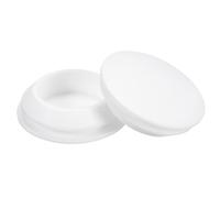 QUARKZMAN 8Pcs Bouchons en Silicone, Bouchons de Trou Coniques en Caoutchouc à Verrouillage par Pression pour Trou de 30-33mm, Étanches, pour Tube Métallique, Embouts de Meuble, Blanc.