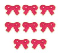 QUARKZMAN 8Pcs Bow Chenille Patches, Autocollants Brodés Appliques À Coudre Autocollants Chenille Pour DIY Vêtements Tissus Chapeaux Chaussures Sacs, Pink