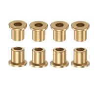 QUARKZMAN 8pcs Bride Roulement Manchon 6mm Alésage 10mm OD 12mm Longueur 2mm Bride Épaisseur Bronze Douille Auto Lubrifiant Bagues Manchon pour Industriel Équipement