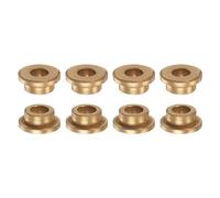 QUARKZMAN 8pcs Bride Roulement Manchon 6mm Alésage 10mm OD 6mm Longueur 2mm Bride Épaisseur Bronze Douille Auto Lubrifiant Bagues Manchon pour Industriel Équipement