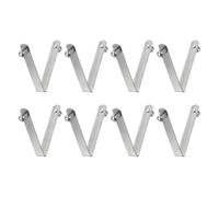 QUARKZMAN 8pcs Clip à Ressort pour Pagaie de Kayak à Double Bouton 5,8x7,5x48mm 65Mn Ressort Acier en Forme de V Solide pour Tente Parapluie Camping