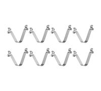QUARKZMAN 8pcs Clip à Ressort pour Pagaie de Kayak à Double Bouton 6x9x48mm 65Mn Ressort Acier en Forme de V Creux pour Tente Parapluie Camping