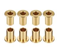 QUARKZMAN 8pcs Douille à Bride, Coussinet à Bride en Bronze Fritté, Douille à Collerette Auto-Lubrifiant 10x14x20mm (Alésage x OD x Longueur) pour Appareil Électrique Électroménager Machine