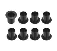 QUARKZMAN 8Pcs Douilles à Bride en Plastique, Paliers Lisses, Alésage de 17 mm x Diamètre Extérieur de 19 mm x Longueur de 25 mm, Couleur Noire, en Pom