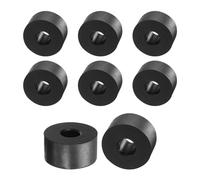 QUARKZMAN 8pcs Entretoises en Caoutchouc, Rondelles Caoutchouc Anti-Vibration Épaisses Amortisseur Coussins Maison Réparation, 30mm Diamètre Extérieur, 10mm Diamètre Intérieur, 15mm Hauteur