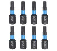 QUARKZMAN 8pcs H5/32 SAE Embout de Tournevis Hexagonal 1/4" Tige Hexagonale 25mm/1" Longueur Acier S2 Tournevis Magnétique à Tête Hexagonale et Forets Industriels