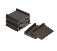 QUARKZMAN 8Pcs Joints D'angle De Porte, Joints Autoadhésifs D'encadrement De Porte Bourrelet D'étanchéité Coupe-Bise Pour Protection Contre Les Intempéries Bruit (2" x 1.8", Marron)