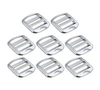 QUARKZMAN 8pcs Métal Échelle Boucle Curseur Tri-Planeur Métal Argent Ton | Réglable Boucles, 25mm(1") Intérieur Largeur pour Sangle Sac Dos Sangle