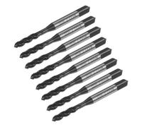 QUARKZMAN 8pcs Métrique Spirale Flûte Filetage Taps, M4 x 0,7 H2 Vis Filetage Robinet, Nitrure Revêtement 6542 Élevé Vitesse Acier Machine Tapotement Outils pour Machiniste Réparation