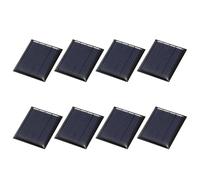 QUARKZMAN 8Pcs Panneaux Solaires Miniatures 2V 0.12W 60mA, Petites Cellules Photovoltaïques Charge Kits Matériaux DIY Jouets Électriques