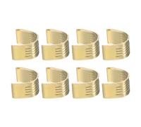 QUARKZMAN 8Pcs Pinces de Ceinture en Cuivre 2Gt, Connecteur de Câble Filaire, Accessoires d'Imprimante 3D pour Courroie en Caoutchouc de Synchronisation Ouverte de Largeur 6mm