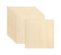 QUARKZMAN 8Pcs Planchettes De Tilleul 16 x 16 x 1/8 Pouce Panneaux De Bois Légers/Résistants Pour Peinture, Maison De Poupée, Modèle D'avion