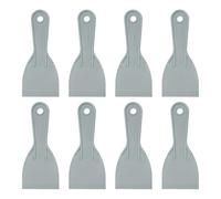 QUARKZMAN 8pcs Racloir À Enduit 2.95" Couteaux À Enduit En Plastique Souple Jetables Outil De Nettoyage Étaleur De Peinture Pour Réparation De Peinture, Réparation, Rebouchage, Gris