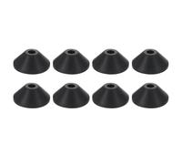 QUARKZMAN 8Pcs Rondelles En Caoutchouc, Kit De Joints Coniques En Caoutchouc M6 Anti-Dérapage Pour Boulons De Réservoir De Toilette À Cuvette Et Réparation De Toilette, Noir