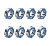 QUARKZMAN 8pcs Roulements à Billes à Gorge Profonde Micro 6901-2RS, Petits Roulements Rigides à Billes Z4 en Acier Chromé ABEC5 en Carbone 12x24x6mm Joint Double Caoutchouc pour Moteur (P5)