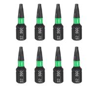 QUARKZMAN 8pcs SQ0 Embout de Tournevis Carré 1/4" Tige Hexagonale 25mm/1" Longueur Magnétique 4 Pans Acier S2 Forets de Tournevis et de Perceuse Électrique de Qualité Industrielle