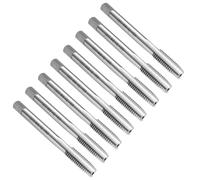 QUARKZMAN 8pcs Taraud À Rainures Droites, M8 x 1.25 Métrique Outil De Filetage Taraudage Tarauds Pour Machine À Fileter, Acier Rapide 6542 (HSS 6542)