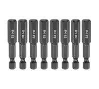 QUARKZMAN 8pcs Tête Hexagonale Plate Foret H8 (8mm) Embout Magnétique 1/4" Tige Hexagonale 50mm (2") Longueur Polissage Miroir Métrique Tournevis Hexagonal Embouts Clé Outils Electriques