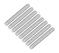 QUARKZMAN 8pcs Tige Filetée Complète M10x80mm Acier Inoxydable 304 Argenté | Tiges Filetées à Mouvement Linéaire M10-1.5, Filetage à Droite pour Serre-Joint Suspente U-Boulon Meuble Machine