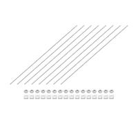 QUARKZMAN 8Pcs Tige Filetée Complète, M3-0.5 Pas De Filetage 350mm Longueur Acier Inoxydable Tige Filetée Droite Complète Avec Écrous Et Rondelles Pour Serre-Joints, Suspentes Et U-Boulons