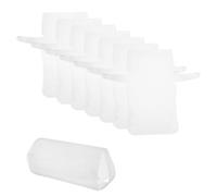 QUARKZMAN 8Pcs Toile Plastique Feuille, 13.2 x 14 Inch Toiles Plastique Pour Crochet Fabrication Sac, Toile naturel Pour Broderie, Bricolage, Projet DIY, Blanc (Petit, 17.5 cm)