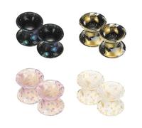 QUARKZMAN 8pcs Tunnels En Silicone Pour Oreilles, 2g (6mm) Tunnels Souples Pour Oreilles Bouchons Double Évasés Écarteurs D'Oreilles Pour Femmes Hommes, Rose, Blanc, Noir
