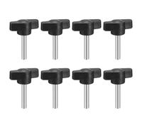 QUARKZMAN 8Pcs Vis À Griffe De Serrage, M5 x 25mm Métrique En Acier Au Carbone Poignée En Forme De T Pour Remplacement Rapide De Poignée De Serrage À Main