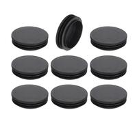 QUARKZMAN 9 Pcs Bouchon en Plastique Rond, Bouchons d'Extrémité de Tube Noirs, 63mm(2.48 Pouce) pour Pieds de Meubles, Protection de Glissement pour Chaise, Canapé, Table, Étagère