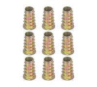 QUARKZMAN 9 Pièces D'Insert Fileté Pour Bois, Insert Fileté En Alliage De Zinc M8 Écrou À Entraînement Hexagonal 21mm De Longueur Pour Meubles, Armoire, Tables Et Chaises