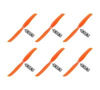 QUARKZMAN 9050 Hélices 9x5 Prop 2-Vane Aile Fixe Orange Remplacement Accessoires avec Adaptateur Anneaux pour Avion RC Avion, Pack de 6