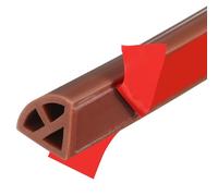 QUARKZMAN 98 Pouces Moulure Flexible Quart De Rond, Moulure Flexible, Double Face Silicone Autocollant Pour Sol, Angle, Baignoire, Marron