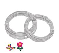 QUARKZMAN ABS Recharges Filament Imprimante 3D Stylo 3D, 2 Pièces Total 20m Filament 1.75mm Pour La Plupart Des Stylos 3D, Gris