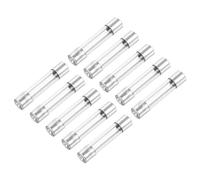 QUARKZMAN AC 250V 10A 6 x 30mm Fusibles à Cartouche en Verre x 10Pcs à Soufflage Rapide pour La Protection des Circuits, [Tonalité Argentée]